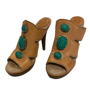 House of Harlow 1960 Women's Cassidie Platform Sandal Size 38 US 7.5
